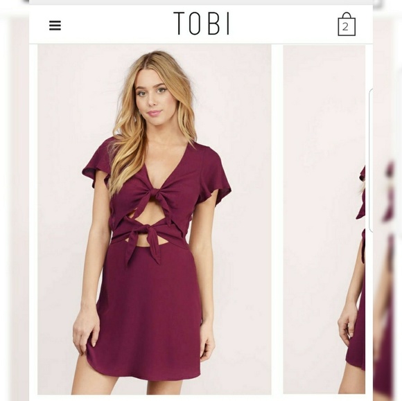Tobi Dresses & Skirts - Front Tie Skater Dress